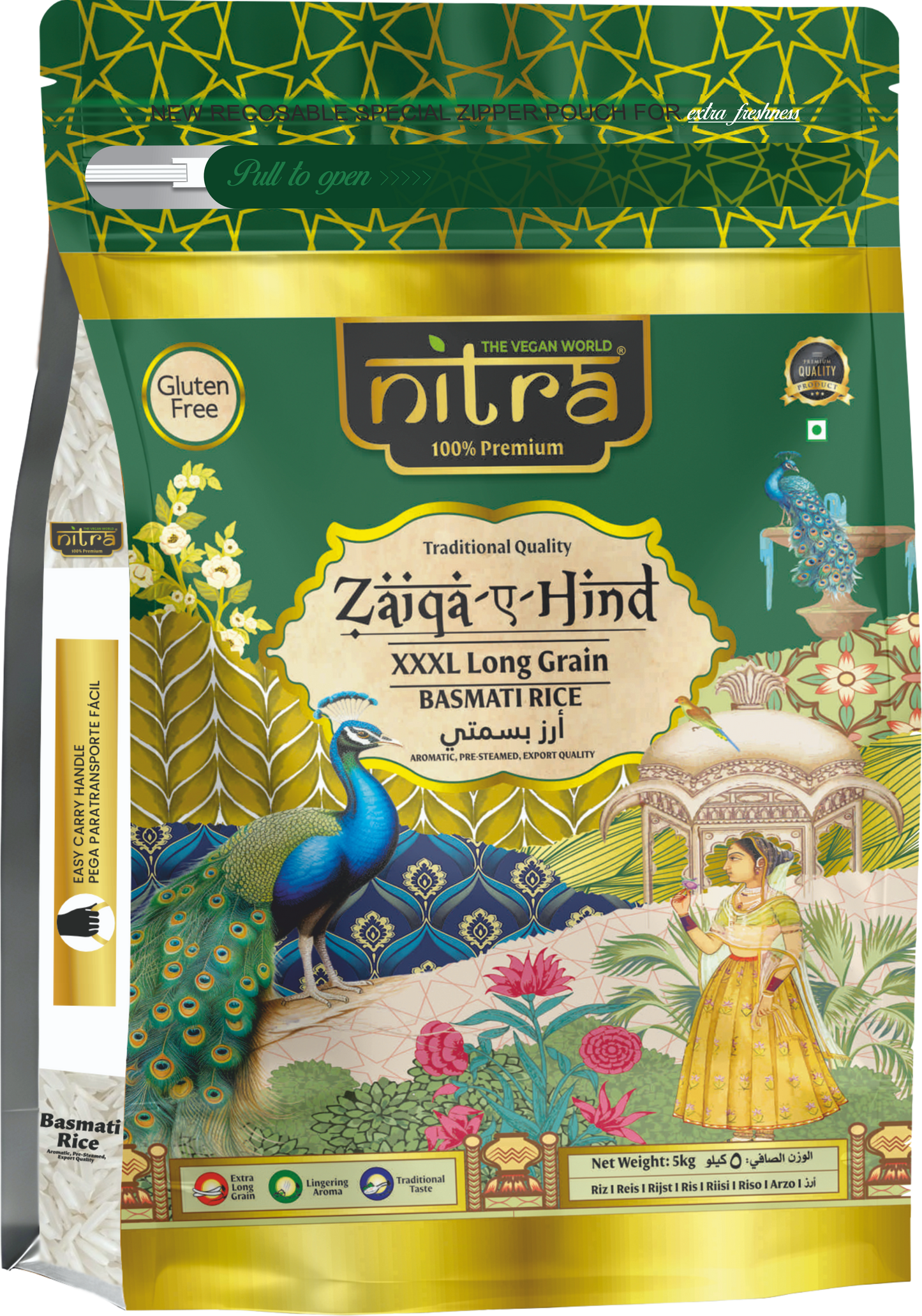 NITRA Zaiqa E Hind Basmati Rice 5kg packaging