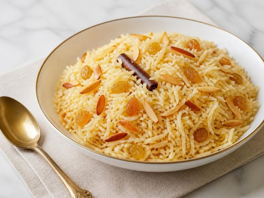 Basmati Pilaf with Almonds & Raisins