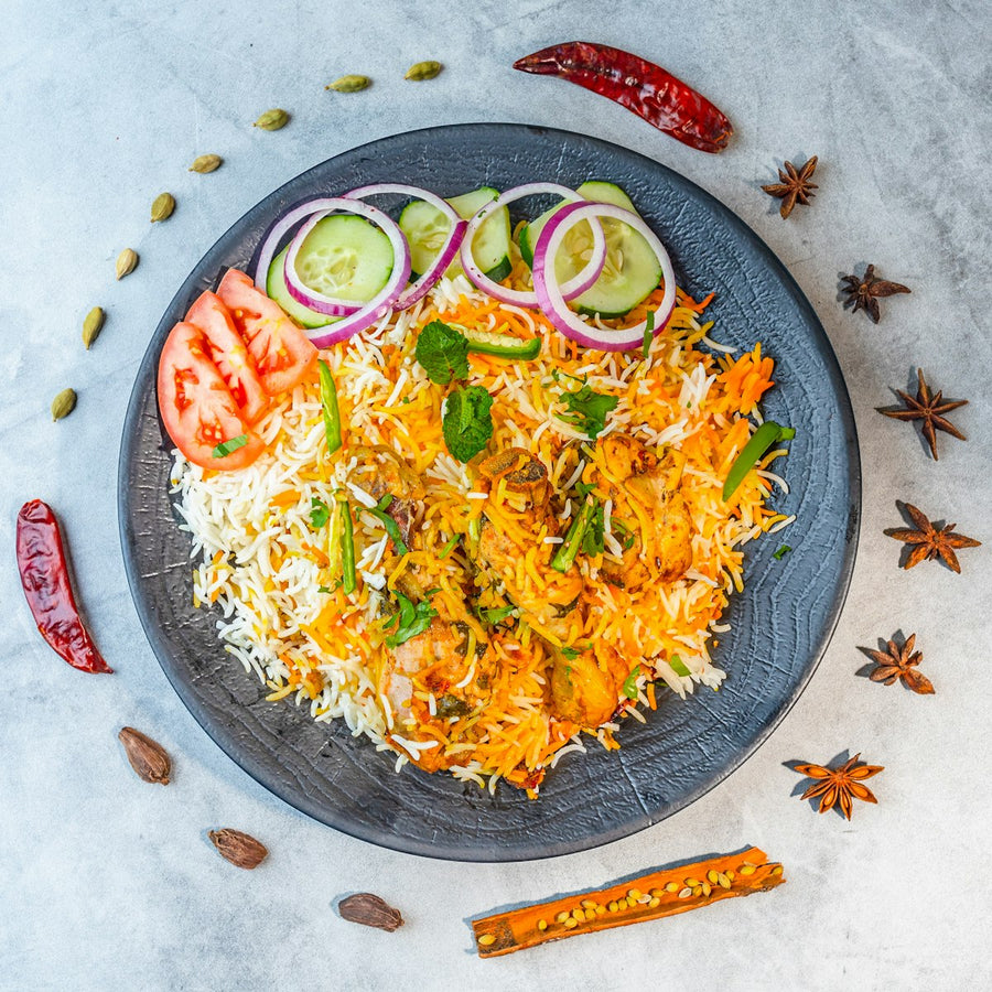 Hyderabadi Vegetable Dum Biryani